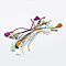 Braided Nylon Cord for DIY Bracelet Making, with 304 Stainless Steel Findings, Mixed Color, 6 inch~6-3/4 inch(150~170mm)x1~5x1~2mm