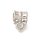 304 Stainless Steel Hanger Bail, Stainless Steel Color, 10x7.5x7.5mm, Hole: 2mm