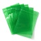 Plastic Transparent Zip Lock Bag, Storage Bags, Self Seal Bag, Top Seal, Rectangle, Green, 18x12x0.15cm, Unilateral Thickness: 3.1 Mil(0.08mm)