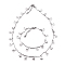 Smile Face Charm Necklace & Bracelet Sets, with 304 Stainless Steel Scalloped Bar Link Chains and Lobster Claw Clasps, Stainless Steel Color, 8-1/8 inch(20.5cm), 16.73 inche(42.5cm)