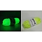 Luminous Two Tone Polyester Yarns, Glow in the Dark Yarn, for Weaving, Knitting & Crochet, Green Yellow, 2mm, about 53m/skein