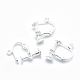 Латунные серьги с клипсами KK-P169-01S-1