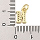 Буквица из латуни с подвесками из кубического циркония KK-Q814-26N-G-3