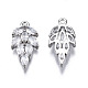Подвески из прозрачного фианита с инкрустацией из латуни X-ZIRC-S069-013P-2
