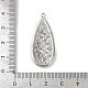 Латунные микро проложить кубического циркония подвески KK-M322-34P-3
