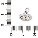 Латунные микро проложить кубического циркония подвески KK-U056-08P-3
