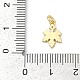 Латунный микропаве кубический цирконий с эмалевыми подвесками KK-G526-08G-3