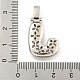 Латунные микропаве прозрачные подвески с фианитом KK-B099-01P-J-3