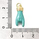 Подвески из латуни с эмалью в стойку KK-L225-028G-06-3