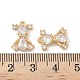 Латунные микро проложить кубического циркония подвески KK-C099-08G-02-3