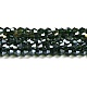 Прозрачные стеклянные бусины гальваническим пряди GLAA-F029-4mm-A25-1