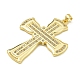 Подвески из кубического циркония с покрытием из латуни KK-U029-02G-03-2