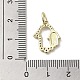 Латунные микро проложить кубического циркония подвески KK-E092-24G-03-3