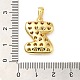 Латунные микро проложить кубического циркония подвески KK-E061-03G-26-3
