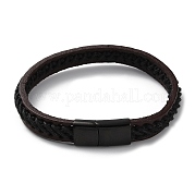 Браслет из кожаного плетеного шнура BJEW-F460-07EB