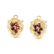 Латунные микропаве прозрачные кубические циркониевые подвески KK-T073-28G
