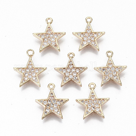 Латунные микро проложить кубического циркония подвески KK-S359-054-RS-1