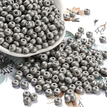 Стеклянные бусины с имитацией нефрита SEED-Z001-A-B08-1