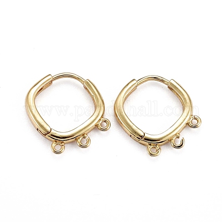 Латунные серьги-обручи KK-H741-04G-1