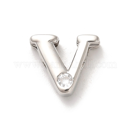 Стойки обшивки латунь кубического циркония бусы KK-L210-008P-V-1