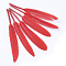 Goose Feather Costume Accessories, Dyed, Red, 100~175x13~25mm