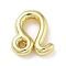 Brass Beads, Cadmium Free & Nickel Free & Lead Free, Twelve Constellations, Real 18K Gold Plated, Leo, 19.5x17.5x4.5mm, Hole: 4x2mm