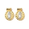 Brass Pendants, Rack Plating, Lead Free & Cadmium Free, Long-Lasting Plated, Real 18K Gold Plated, 17.5x13x3.5mm, Hole: 1.5mm