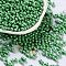 Glass Seed Beads, Opaque Colours Luster, Peanut, Sea Green, 5~6x2.5~3x3~3.5mm, Hole: 1~1.2mm, about 5000pcs/pound