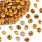 Preciosa® MAXIMA Crystal Round Stones, Czech Crystal, Dura Foiling, Round(431 11 615 Chaton), 10070 Topaz, SS39(8.15~8.4mm)