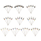 NBEADS 50 Pcs 10 Styles Decorative Sewing Pins, Garden Theme Iron Head Pins Straight Sewing Pin with Acrylic Pearl and Alloy Pendants for Hair Accessories Jewelry Making Findings, Antique Silver