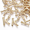 Brass Pendants, Cadmium Free & Nickel Free & Lead Free, Letter, Real 18K Gold Plated, Letter.K, 15x11.5x2mm, Hole: 1.5mm