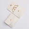 PU Imitation Leather Jewelry Storage Bags, with Golden Tone Snap Buttons, Square, Linen, 7.9x8x0.75cm