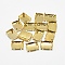 201 Stainless Steel Sew on Prong Settings, Claw Settings for Pointed Back Rhinestone, Rectangle, Golden, Tray: 18x13mm, 17.5x12.5x6.5mm, Hole: 1mm