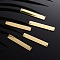 304 Stainless Steel Links Connectors, Manual Polishing, Stamping Blank Tags, Rectangle, Golden, 39x8x1.8mm