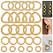 arricraft 100 Pcs Alloy Linking Rings, 5 Styles Gold Ring Triangle Oval Twisting Connector Rings Metal O Ring Connector Linking Rings Chain Links for Necklace Jewelry DIY Crafting