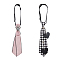 2Pcs 2 Style Polyester Children Suit Necktie, Pre-tied Adjustable School Uniform Ties, Mixed Color, 400~490x10.5mm, 1pc/style