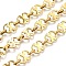 Ion Plating(IP) 304 Stainless Steel Oval Link Chains, Unwelded, Real 18K Gold Plated, 13.5x9.5x1.4mm
