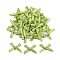 Polyester Costume Accessories, Bowknot, Yellow Green, 16x19x3mm