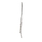 Brass Micro Pave Clear Cubic Zirconia Big Pendants, Cadmium Free & Nickel Free & Lead Free, Tassel, Platinum, 74x2x1mm, Hole: 1.6mm