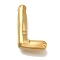 PVD Vacuum Plating 304 Stainless Steel Pendants, Real 18K Gold Plated, Letter Charm, Letter L, 19x13x4.5mm, Hole: 2mm