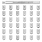 Leather Stamping Tool Kits, Including Alloy Steel Number & Letter Stamp Head, Stainless Steel Color, 140x88x18mm, stamps: 13.1x10x8mm, 36stamps/set
