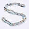 Natural Amazonite Beaded Multi-use Necklaces/Wrap Bracelets, Three-Four Loops Bracelets, Abacus, 37.4 inch(95cm)