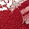 TOHO Round Seed Beads, Japanese Seed Beads, (45A) Opaque Cherry, 15/0, 1.5mm, Hole: 0.7mm, about 3000pcs/10g