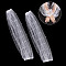 Polyester Detachable Mesh Puff Sleeves, for Wedding Bridal Dress Tulle Accessories, White, 700x130x0.2mm