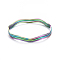 Fashion 304 Stainless Steel Bangle Sets, Rainbow Color, 2-5/8 inch(6.8cm), 3pcs/set
