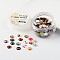 Glass Cabochons, Christmas Theme Printed, Half Round/Dome, Mixed Color, 12x4mm, about 180~190pcs/box
