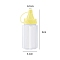 Multi Purpose Plastic Squeeze Dispensing Bottles with Caps, Yellow, 32x80mm, 4pcs/set