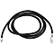 3Pcs Spandex Cord Necklace Makings, with Stainless Steel Findings, Black, 19.49 inch(49.5cm), 1mm