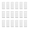 20Pcs 201 Stainless Steel Pendants, Rectangle, Stamping Blank Tag, Stainless Steel Color, 28x12x1mm, Hole: 2.5mm