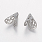 Tarnish Resistant 304 Stainless Steel Bead Cone, Apetalous, Stainless Steel Color, 12x10.5x8mm, Hole: 1.5mm